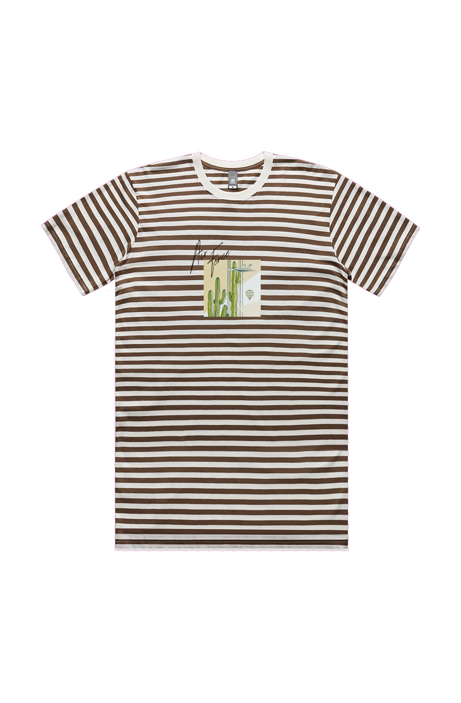 Aim High Walnut Stripe Tee